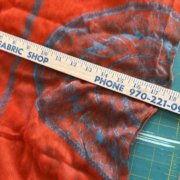 Rue 21 Etc Orange Polyester Infinity Scarf  64 inches - Picture 5 of 5